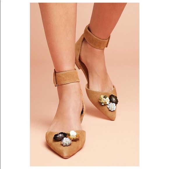 ANTHROPOLOGIE BILL BLASS SYLVIE EMBELLISHED FLATS - Picture 6 of 7